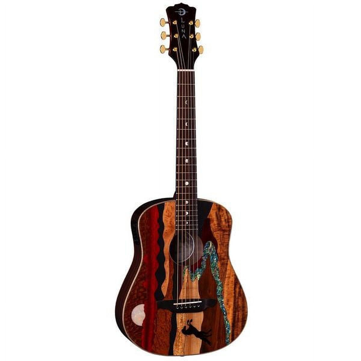 LUNA SAF VISTA STALLION Safari Vista Stallion A/E w/Gigbag Acoustic Guitar - Gloss Finish