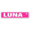 thumbnail image 1 of LUNA Street Sign Childrens Name Room Sign | Indoor/Outdoor |  24" Wide, 1 of 5