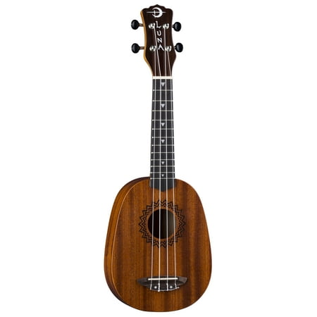 LUNA Vintage Mahogany Pineapple Soprano Ukulele