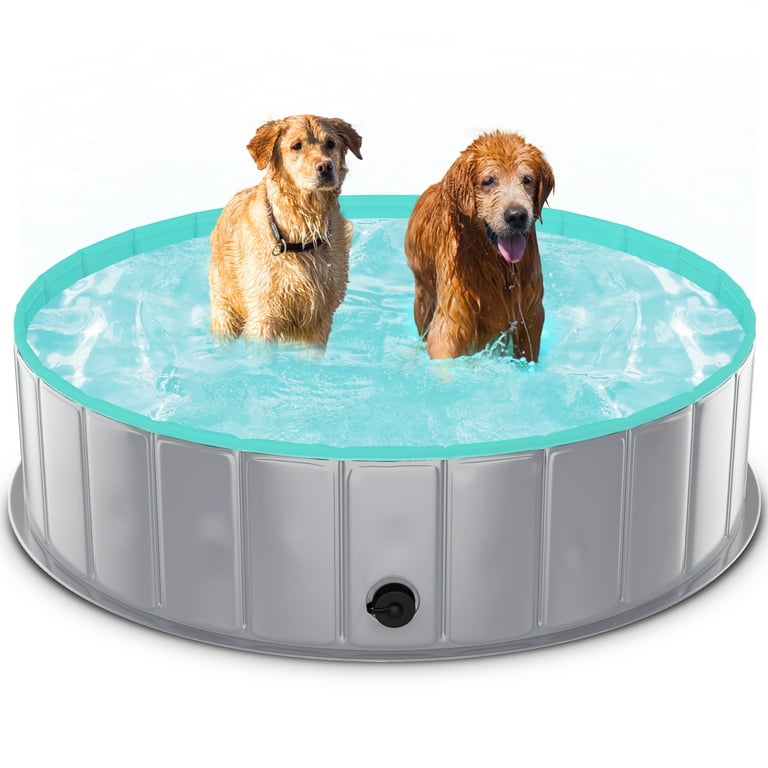 LUNAOO Dog Pool- Portable Kiddie Pool, Durable PVC Outdoor