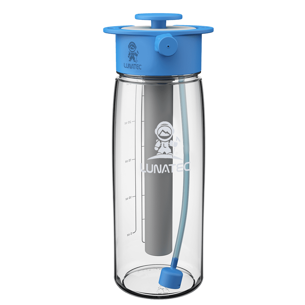 LUNATEC 750ml Hydration Spray Water Bottle. Personal mister, portable shower, hydration and more.
