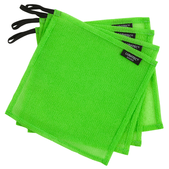 LUNATEC Odor-Free Dishcloths. The Perfect Scrubber for cleaning dishes, pots and surfaces. (4pack, Green)