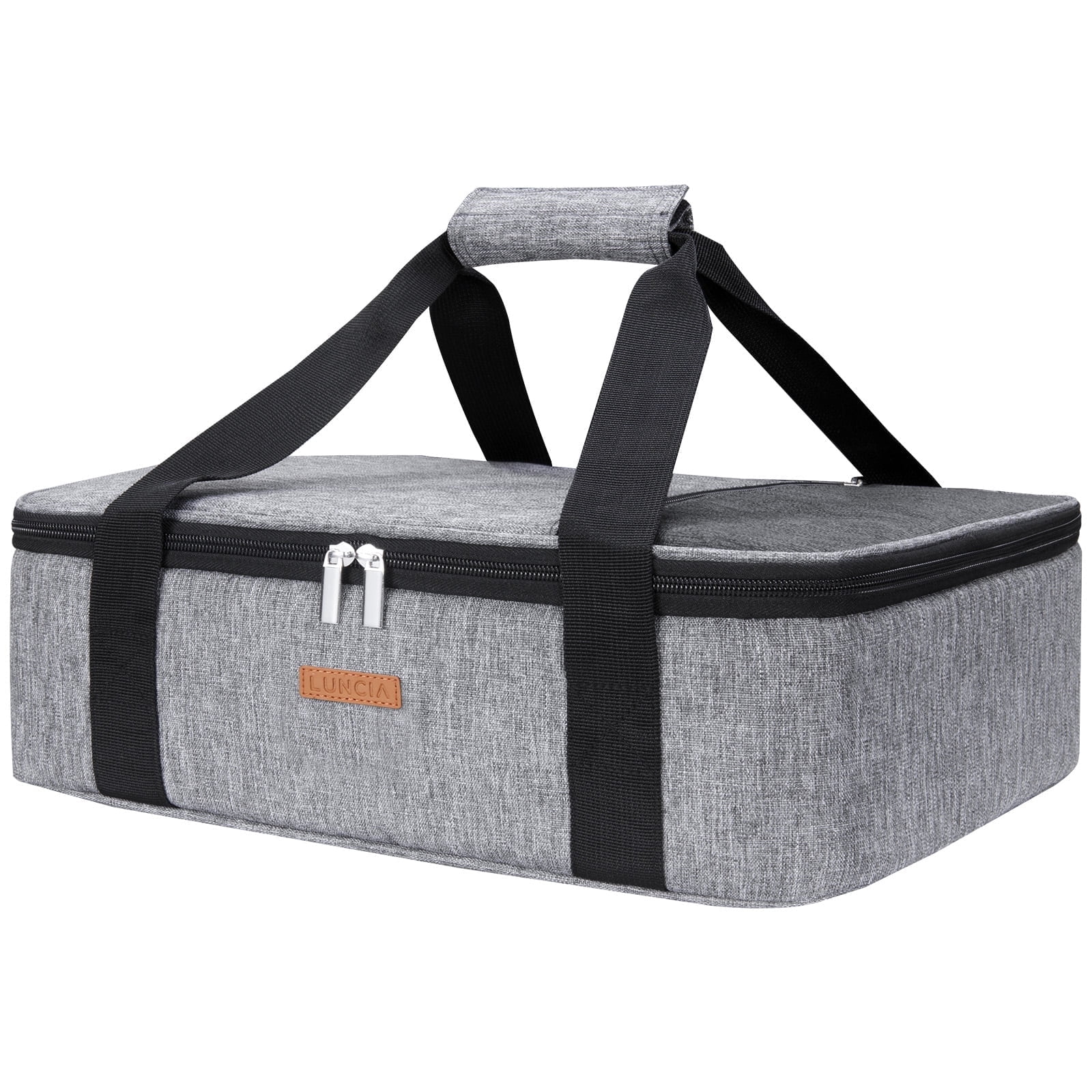 Insulated Casserole Carrier for Hot or Cold Food Lasagna Lugger Tote for Potluck Parties Grey - Walmart.com