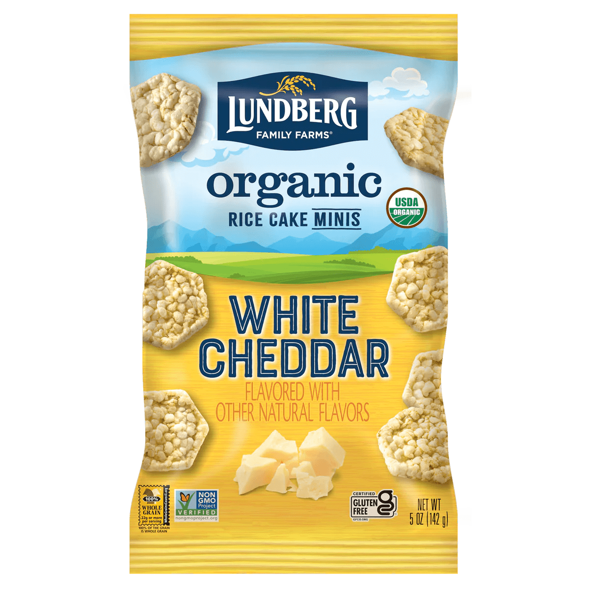 LUNDBERG RICE CAKES WHTE MINI ORG 5 OZ - Pack of 6