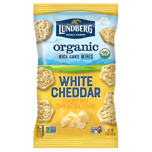 LUNDBERG RICE CAKES WHTE MINI ORG 5 OZ - Pack of 6