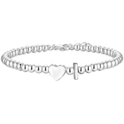LUNVKY Christmas Jewelry Gifts for Women Girls Teen Tween Daughter Girlfriend Wife Mom Adults Stocking Stuffers for Kids 925 Silver Plated Love Heart Initial Beaded Bracelets Birthday Ideas