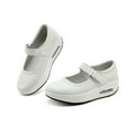 thumbnail image 1 of LUOBANIU Women Mary Jane Shoes Buckle Air-Cushion Casual Round Toe Uniform Dress Platform Shoes Comfort Walking Shoes White42, 1 of 6