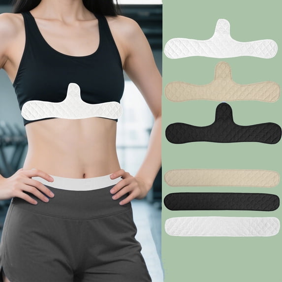 LUOBENSTAR 5Pcs Disposable Sweat Absorbing Body Liners for Chest and Underboob Moisture Management Pads for Activewear and Exercise Performance