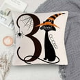 thumbnail image 1 of LUODU Cat Bat Text Pumpkin Pattern Linen Throw Pillowcase Cartoon Funny Festival Sofa Cover Combination (without Pillow Core and Stuffing), 1 of 4