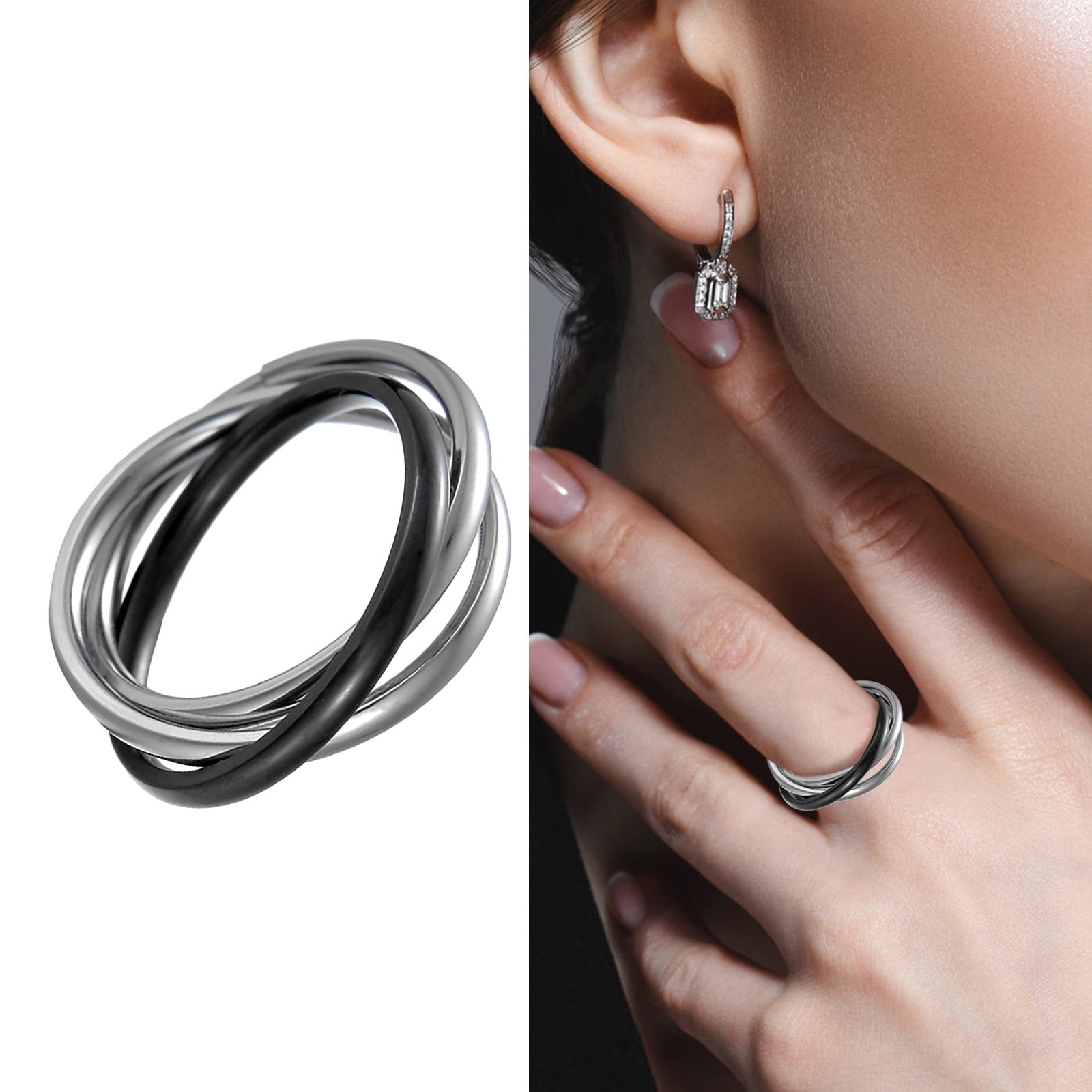 LUODU Cute Rings Size 9 Rings Lot 100 Piece Ring Set Ring Adjustable ...