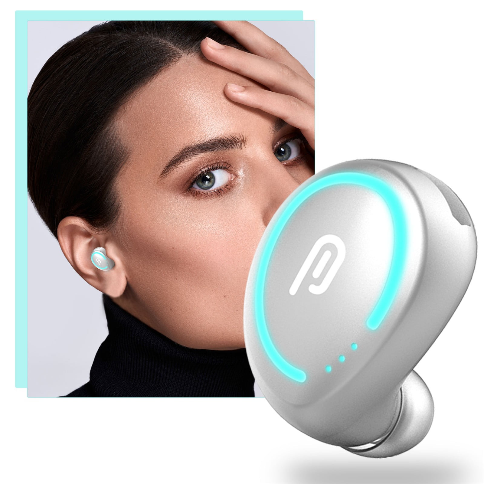 LUODU Emf Blocking Headphones Wireless Earbuds android Air Earbuds