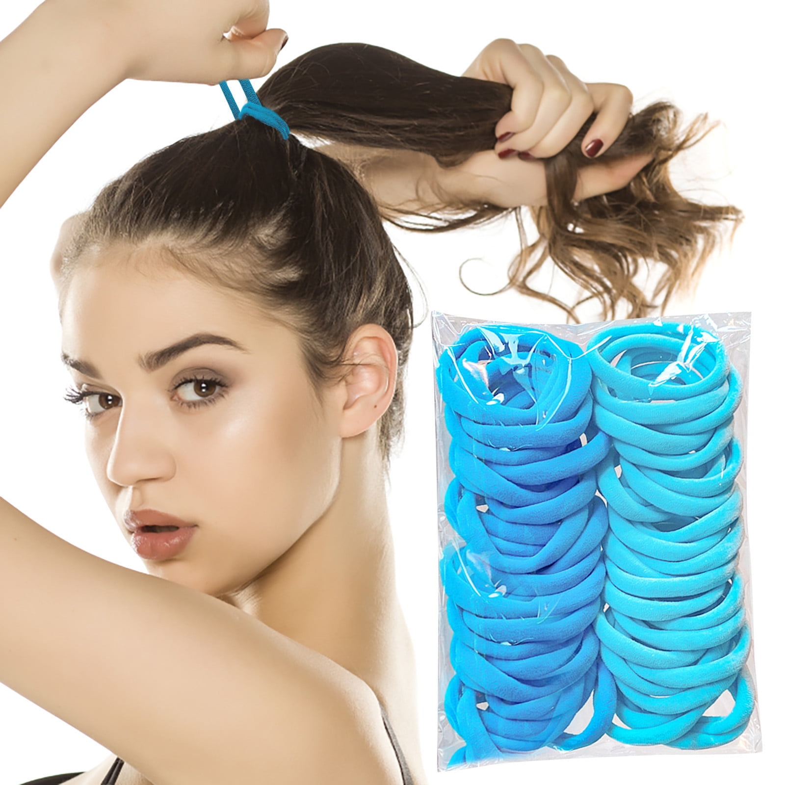 LUODU Hair for Curly Hair Scrunchies for Thick Hair 80 Pieces