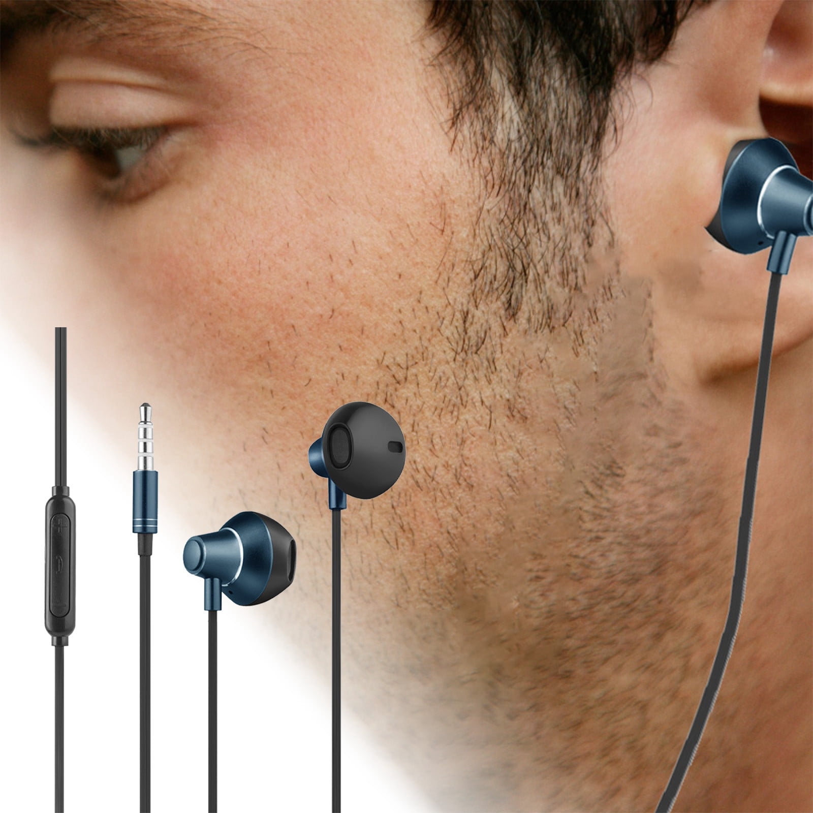 LUODU Heavy Stereo Wired Control With Microphone and Remote Control