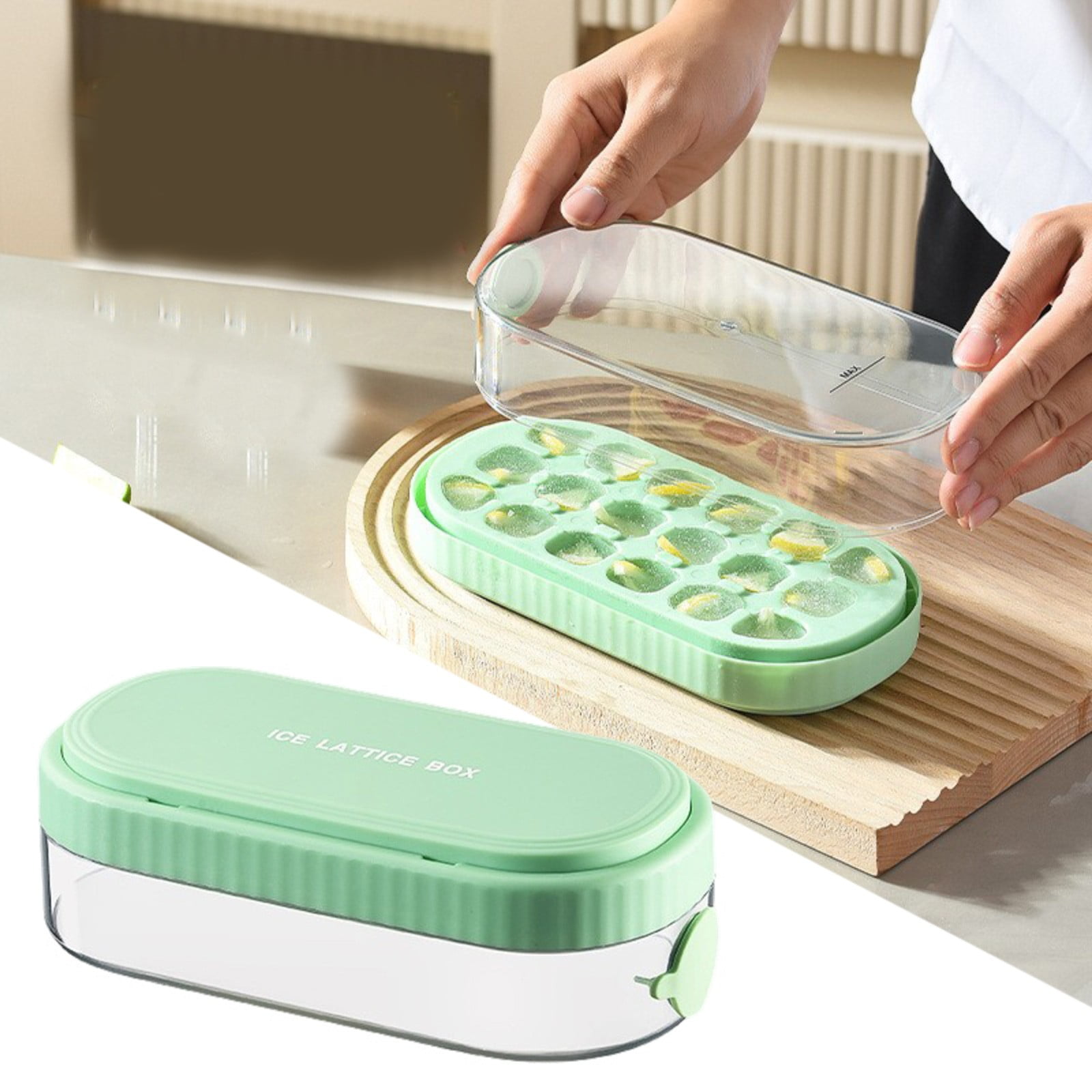 LUODU Ice Storage for Freezer with Sugar Cubes for Old Fashioned