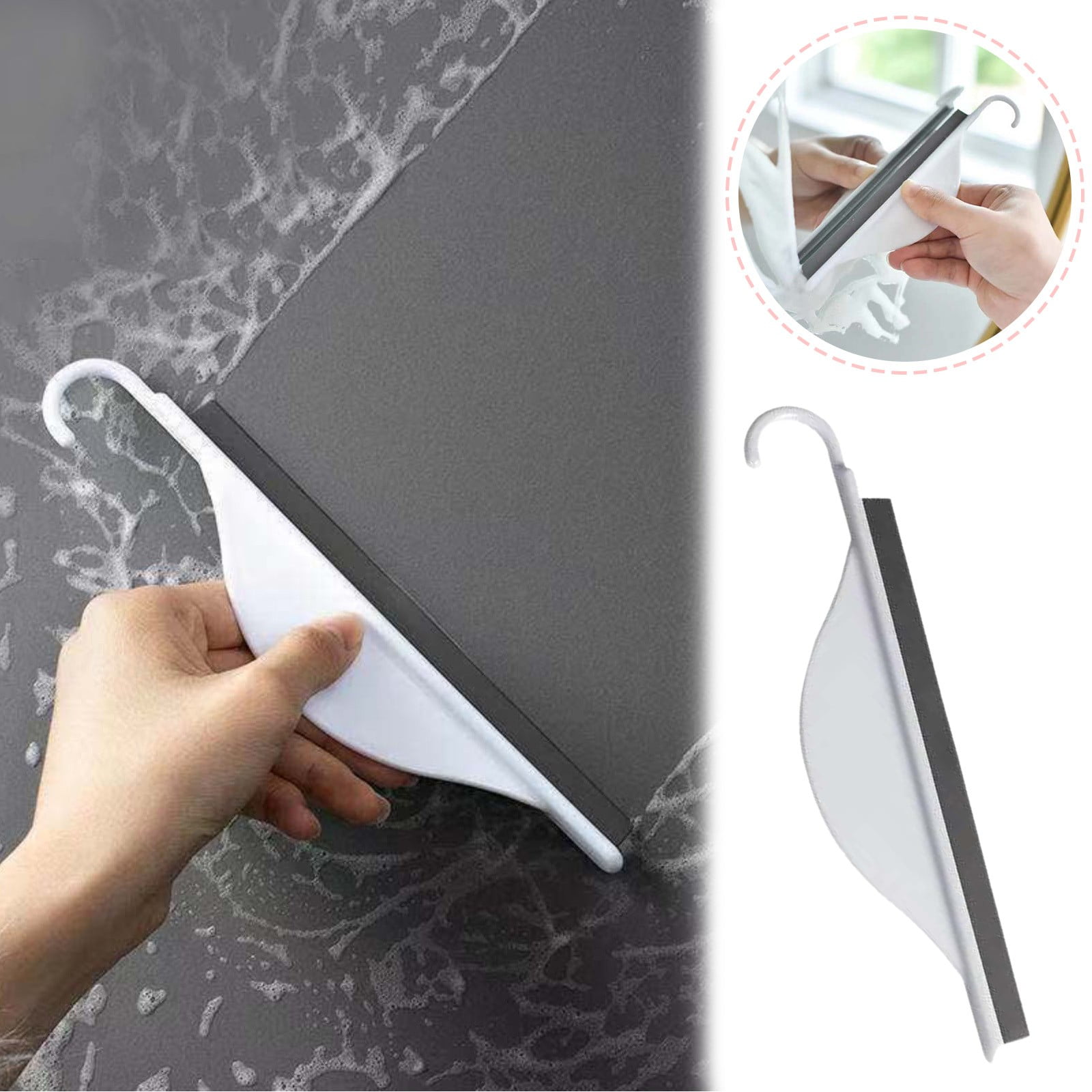 LUODU Mini Countertop Water Scraper Small Wiper Bathroom Glass Wiping ...