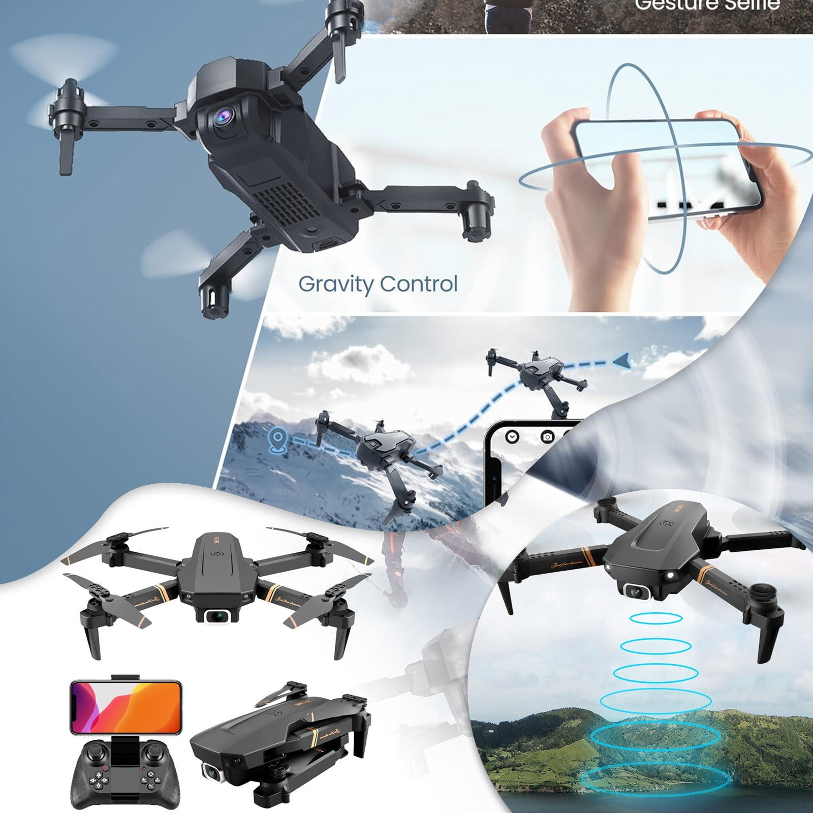 LUODU Remote Airplane Kinder Planer Chrystal Flying Remote Control