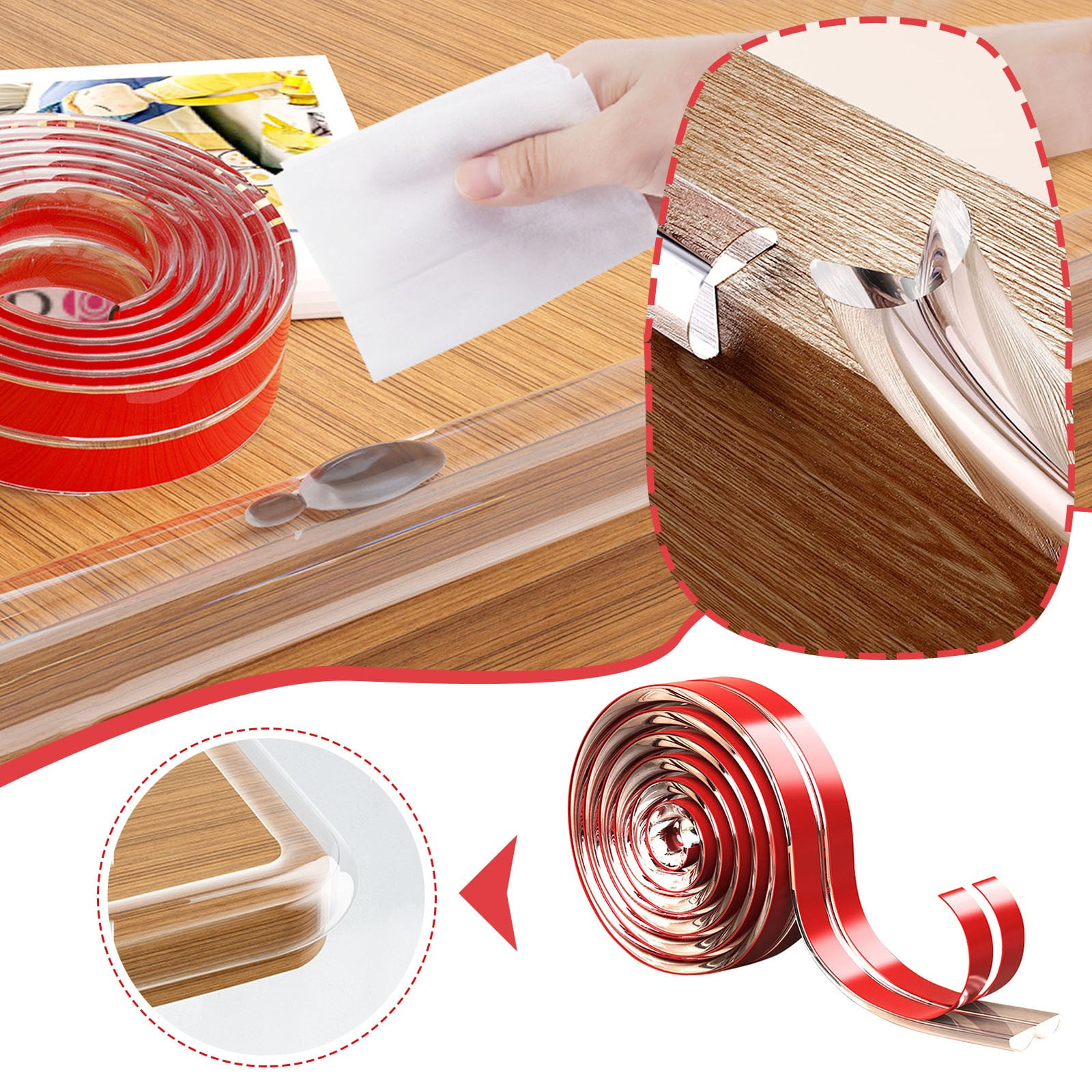 LUODU Retractable String for Glasses Double Fabric Tape Front Door Wreaths for All Seasons