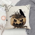 thumbnail image 1 of LUODU Skeleton Finger Pumpkin Pattern Linen Throw Pillowcase Cartoon Funny Day Sofa Cover Combination (without Pillow Insert and Stuffing), 1 of 4