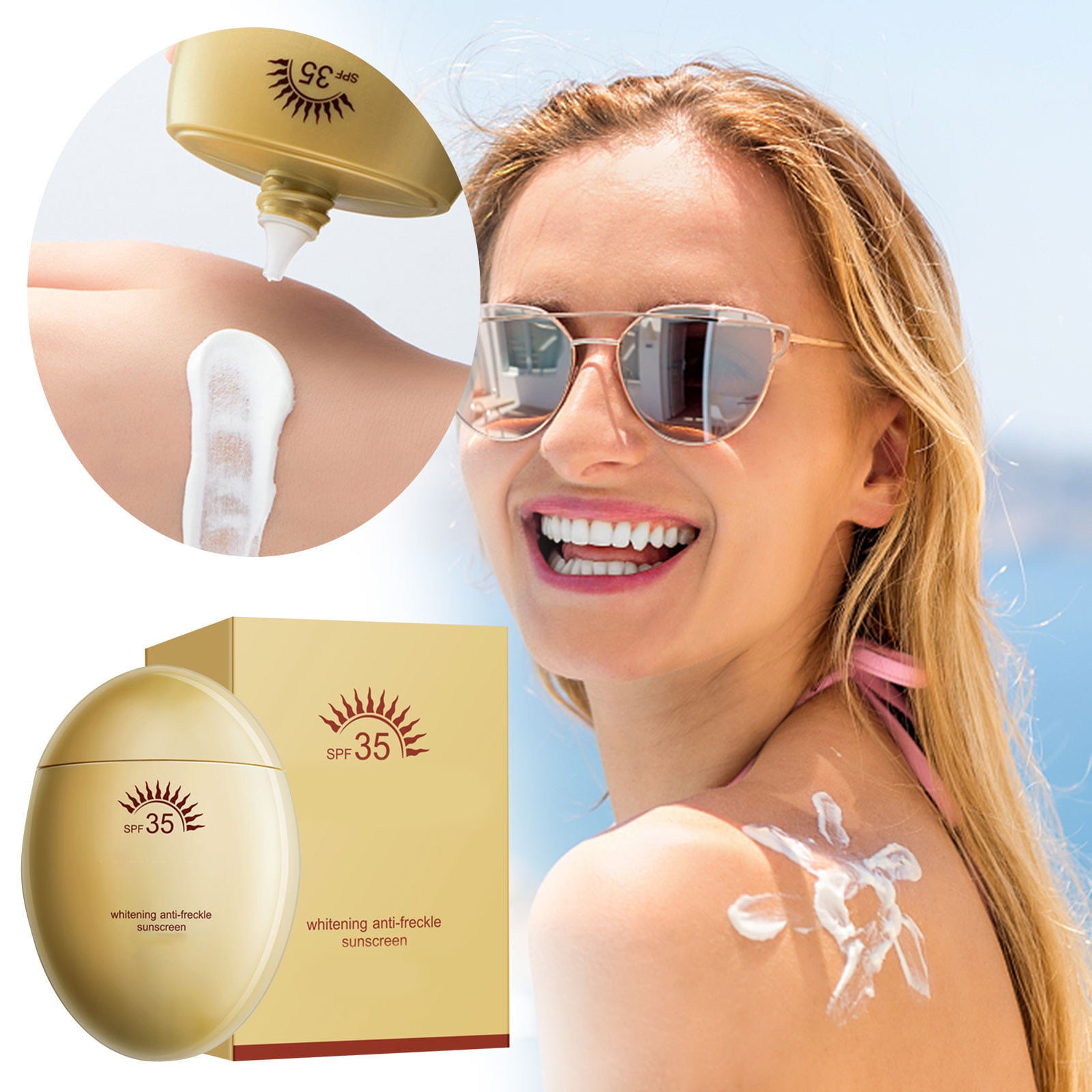 LUODU Sweat Wipes on The Beach Lotion Face Moisturizer Sunblock Stick