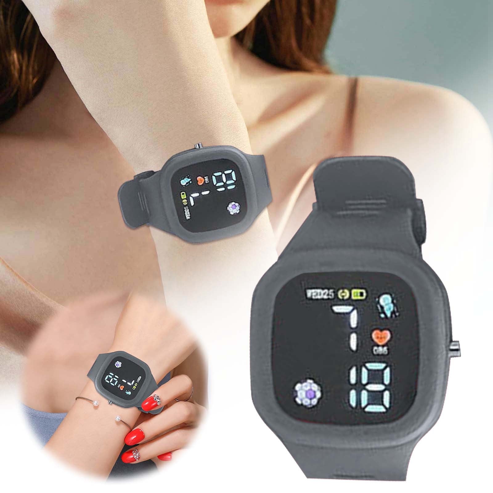LUODU Watch Cat Smart Watch Quartz Smart Watch Sustainable Smart Watch Leather Strap Sports Watch Analogue Sports Watch Date Wristwatch of The Dial with Numbers Sports Watch Digital Display Smart Walm...