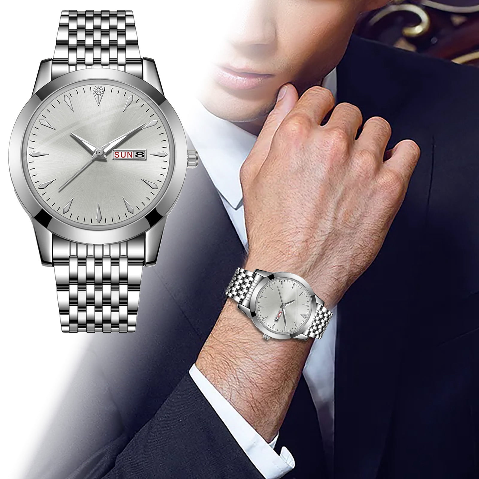 LUODU Wrist Watch for Elderly Clear Digital Watch Womens Watch with