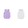 thumbnail image 1 of LUOGENLI 2 Pack Kids Girls Summer Athletic Solid Color Tank Tops Split Curved Hem Sleeveless Shirts for Gym Yoga Running Teen Tops for Girls 14-16 Trendy 140, 1 of 5