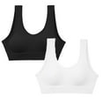 thumbnail image 1 of LUOGENLI 2 Pack Sports Bras for Women Large Bust Not Padded Women Back Wrap Chest without Steel Ring Gathering Bra Versatile Glare Yoga Sports Bra Sports Bras for Women Large Bust M, 1 of 3