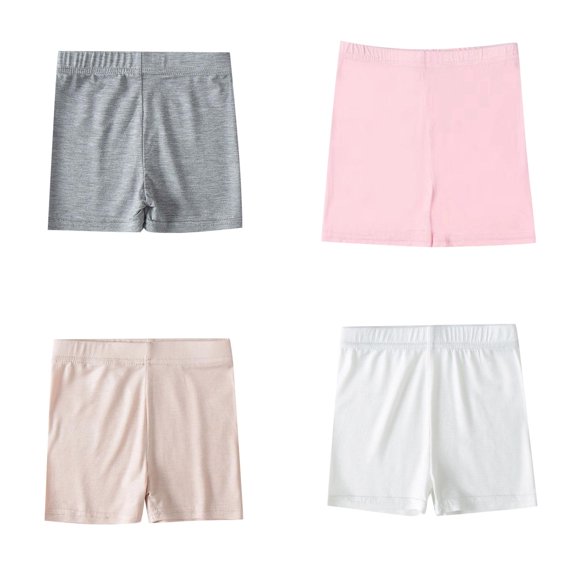 LUOGENLI 3 Pack Girl Bras Kids Girls Dance Shorts Solid Color Breathable Bike Shorts Girl Bras Wireless Front Closure Girl Bras Pack with Wire 100