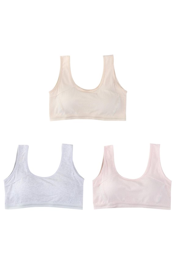 3 Pack Girl Bras Wireless Pack Of 6 Kids Girls Underwear Foam Bra Vest Children Underclothes Sport Undies Clothes Girl Bra Girl Bras Wireless Pack Of 6 M