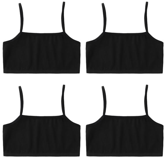 LUOGENLI 4 PCS Kids Girls Underwear Bra Vest Children Underclothes Sport Undies Clothes 4PCS Girls Bras M