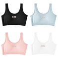 thumbnail image 1 of LUOGENLI 4 PCS Teen Girls' Sports Bra Racerback Straps & Soft Elastic Waistband for 10 to 16 Years Girls's Bras 44Dd M, 1 of 3