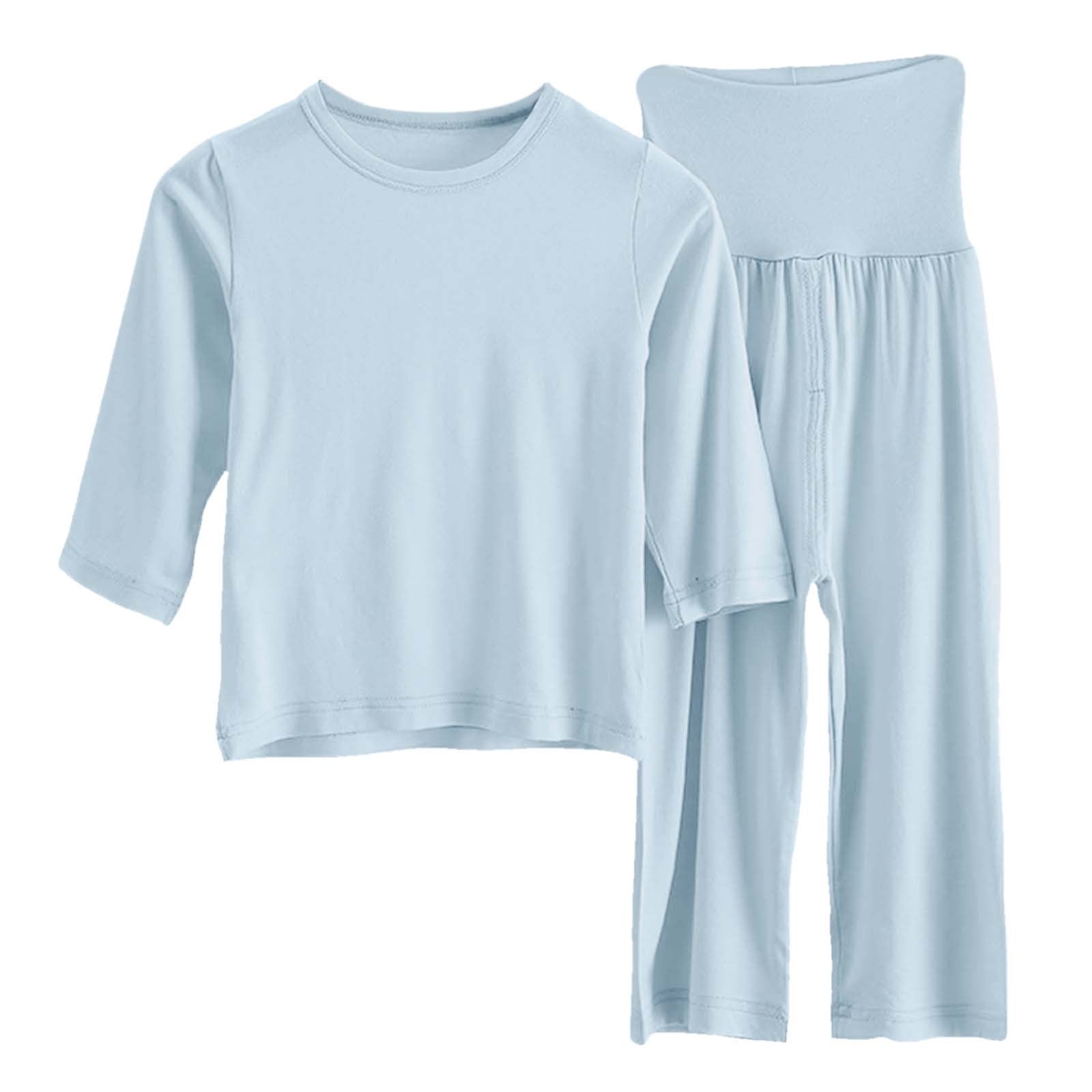 Sleeveless Girl Cotton Suiting In Blue From 4-8 Years