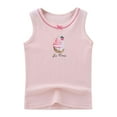 thumbnail image 1 of LUOGENLI 5T Girls Tops Girls' Cotton Small Vest Summer Thin Floral Undershirt in the Little Girl Cute Printing Clothes T Shirts for Girls T Shirts for Girls 7-8 8-9 Years, 1 of 3