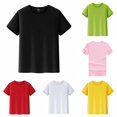 thumbnail image 1 of LUOGENLI 6Pcs T-shirts for Boys Kids T Shirts Short Sleeve Plain Top Tees Boy & Girl Unisex Toddler Children Crew Neck T Shirt Easter Shirts for Boys 10-12 Trendy Size 3XL, 1 of 4