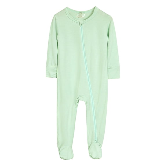 LUOGENLI Autumn 4th of July Outfits for Boy Size 8 Baby Boys Girls Cotton Rompers Footed Pajamas Zipper Long Sleeve Sleeper Jumpsuit Baptism Outfits for Boys 0-3 Months 18-24 Months