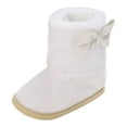 thumbnail image 1 of LUOGENLI Baby Shoes 0-3 Months Gender Neutral Baby Boots Fashion New Pattern Cute Bow Decoration Autumn and Winter Thickened Warm Comfortable Non Shoes Baby Shoes Size 3 Girl 2, 1 of 9