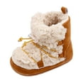 thumbnail image 1 of LUOGENLI Baby Shoes Size 5 Girl Toddler Slippers Girl Boy Shoes Fuzzy Hard Bottom Winter Boots Baby Cozy Walking Sock Baby Shoes 9-12 Months Boy Walking Baby Shoes Size 4 Boy 14, 1 of 6