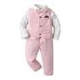 thumbnail image 1 of LUOGENLI Big Boys Suits Size 18-20 Toddler Boys Long Sleeve Shirt Plaid Shirt Tops Pants Coat With Tie 4Pcs Child Kids Gentleman Outfits Boys Outfits Size 10 Boys Outfits Size 10-12 18-24 Months, 1 of 6
