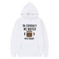 thumbnail image 1 of LUOGENLI Boys Hoodies Child Toddler Boys Girls Long Sleeve Rugby Football Letter Prints Warm Hoodie Pullover Tops Kids Outfits Sweat Suit Boys Hoodies Size 10 12 Zip Up Hoodies for Boys 1-2 Years, 1 of 4