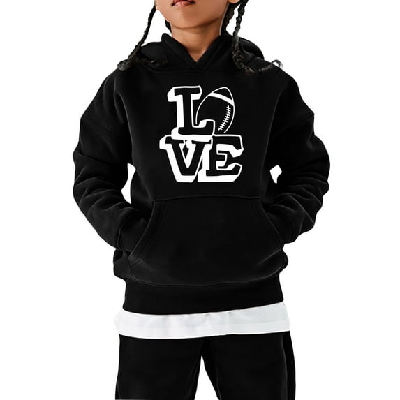 LUOGENLI Boys Hoodies Size 10 12 Zip Football Fans Sports Gift Sweatshirt Vintage Rugby Player Sports Retro Kids Boy Girl Rugby Pullover Hoodie Hoodies for Boys 8-10 3-4 Years