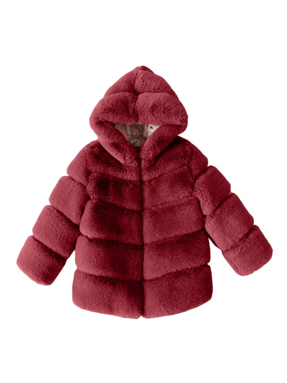 Boys Jacket Size 7 8 Toddler Girls Jacket Fall Winter Toddler Kids Soild Jackets Warm Hooded Woolen Jacket Coats Boys Jackets Size 8 Jacket For Boys 12-14 7-8 Years