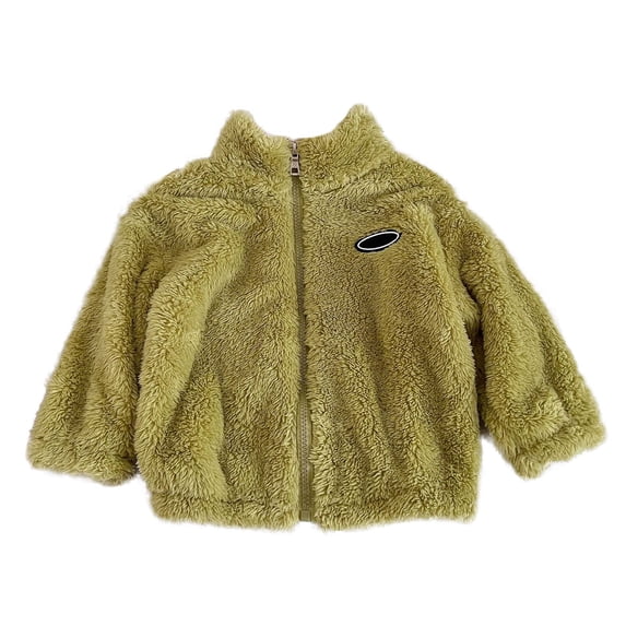 LUOGENLI Boys Jackets Size 10-12 Thin Toddler Kids Baby Girls Boys Solid Coat Jacket Outerwear Zipper Warm Winter Outwear Boys Jacket 8 Years Old Suit Jacket for Boys 12-14 Green 12-18 Months