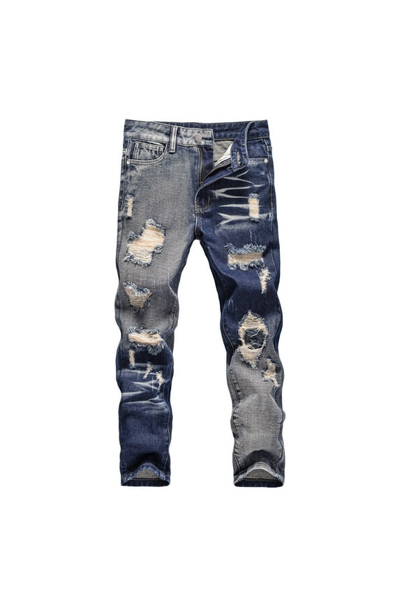 Boys Jeans Size 18-20 Big Kids Boy's Skinny Fit Ripped Distressed Fashion Kids Denim Jeans Pants Boys Jeans Size 8 Loose Fit Dark Blue 5-6 Years