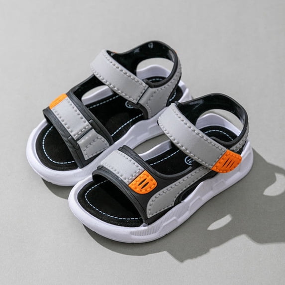 LUOGENLI Boys Sandals Size 3 Big Kid Boy Fashion Comfortable Beach Sandals with Soft Soles in Summer Boys Sandals Size 2.5 Boys Sandals Size 4 24