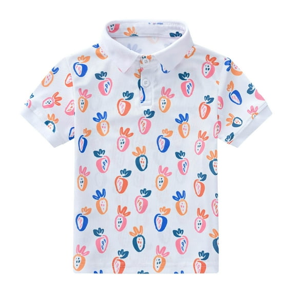 LUOGENLI Boys Shirts Size 14-16 Cotton Toddler Boys Short Sleeve Summer Casual Cartoon Prints Gentleman Tops Hawaii Beach Holiday Floral Shirts T Shirt Boys Tshirts 8 Baseball 5-6 Years