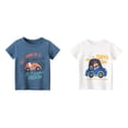thumbnail image 1 of LUOGENLI Boys Shirts Size 6T Toddler Kids Baby Boys Girls Cartoon Cars Short Sleeve Crewneck T Shirts Tops Tee Clothes for Children Boys Shirts Size 7-8 Boys Shirts Size 7 Graphic 2 Pack 100, 1 of 3