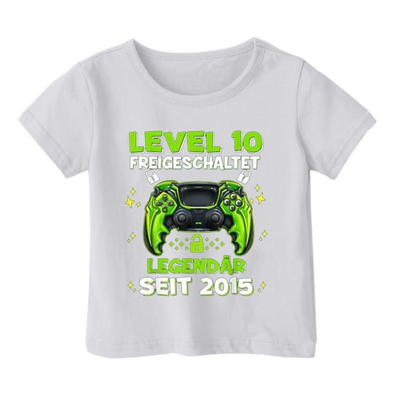 LUOGENLI Boys Shirts Size 7/8 Toddler Kids Baby Boys Cartoon Dinosaur Short Sleeve Crewneck T Shirts Tops Tee Clothes for 1-7 Years Boys T Shirts Size 7 Boys Shirts 2T f-White Size 8-9 Years