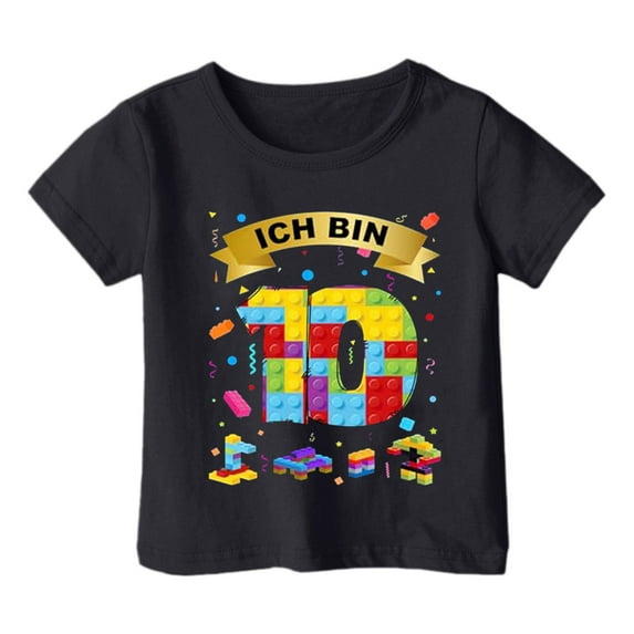 LUOGENLI Boys Shirts Size 7/8 Toddler Kids Baby Boys Cartoon Dinosaur Short Sleeve Crewneck T Shirts Tops Tee Clothes for 1-7 Years Boys T Shirts Size 7 Boys Shirts 2T e-Black Size 12-13 Years