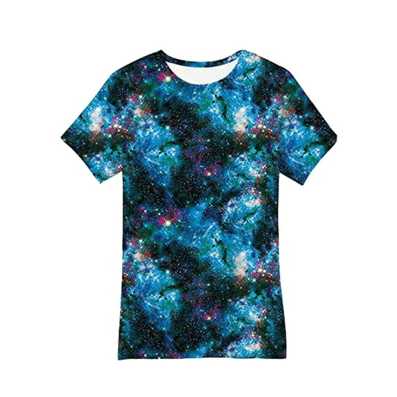 LUOGENLI Boys Shirts Size 8-10 Toddler Boys Girls Shirt Fashion Cool 3D Prints Shirt Gift Trendy Kid Shirt Kid T Shirt Funny Youth Shirt Top Boys T Shirts Dark Blue-B Size 4-5 Years