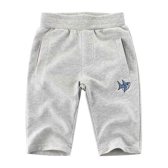 LUOGENLI Boys Shorts 5T Usable Drawstring Children'S Pants Sweatpants Boy'S Capri Pants Marine Animal Pattern Waist Elastic For 1 To 7 Years Little Boys Shorts Size 5/6 12-18 Months